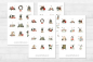 Preview: Adventskalender Zahlen Sticker Set